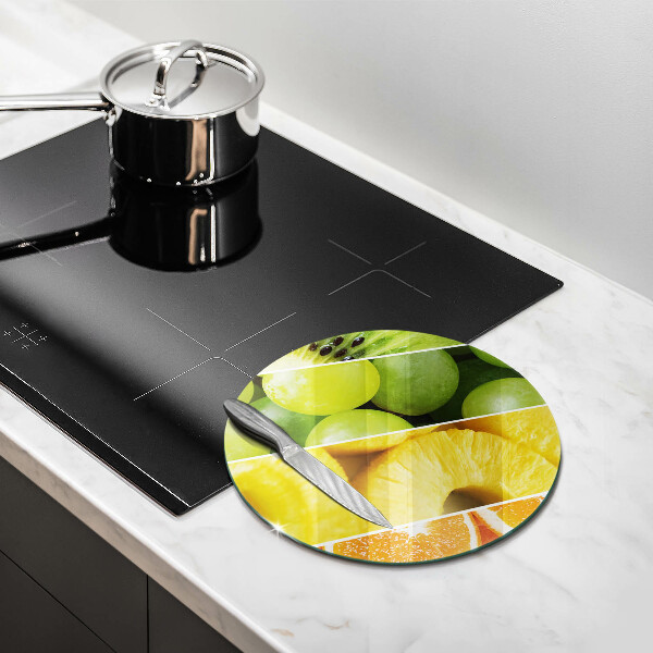 Kuchynská doska zo skla Farebné ovocie