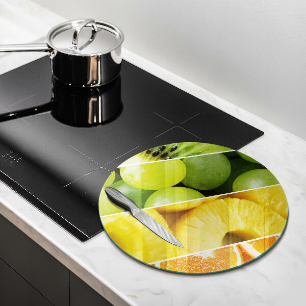 Kuchynská doska zo skla Farebné ovocie