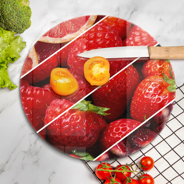 Kuchynská doska zo skla Farebné ovocie