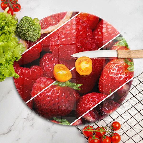 Kuchynská doska zo skla Farebné ovocie