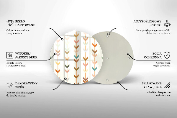 Kuchynská doska zo skla Geometrické prvky