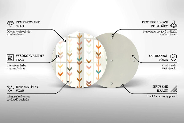 Kuchynská doska zo skla Geometrické prvky