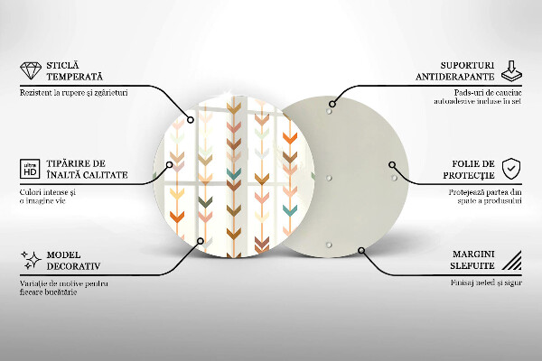 Kuchynská doska zo skla Geometrické prvky