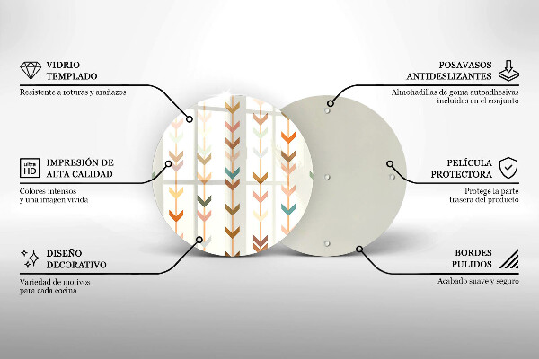 Kuchynská doska zo skla Geometrické prvky