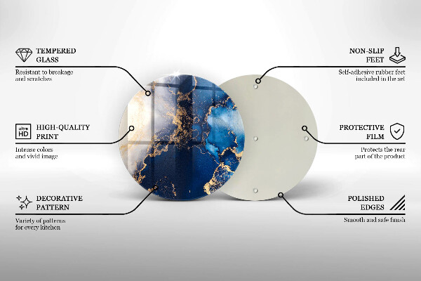 Kuchynská doska zo skla Elegantné pozadie a zlato