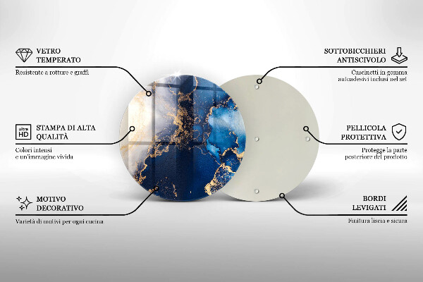 Kuchynská doska zo skla Elegantné pozadie a zlato