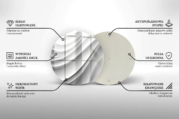 Kuchynská doska zo skla Geometrické čiary
