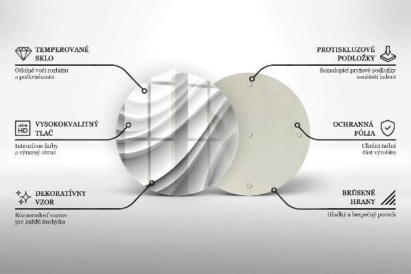 Kuchynská doska zo skla Geometrické čiary