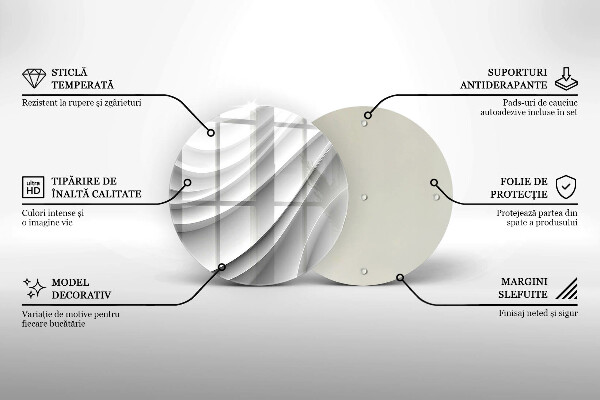 Kuchynská doska zo skla Geometrické čiary