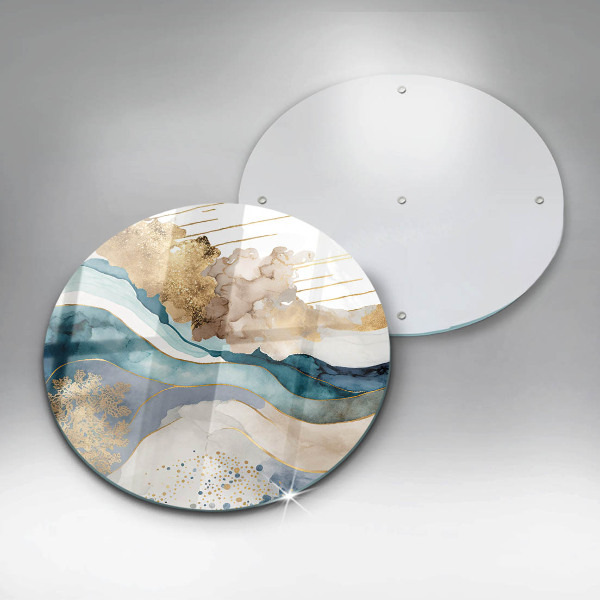 Kuchynská doska zo skla Farebný mramor