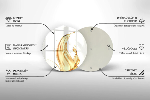 Kuchynská doska zo skla olivový olej