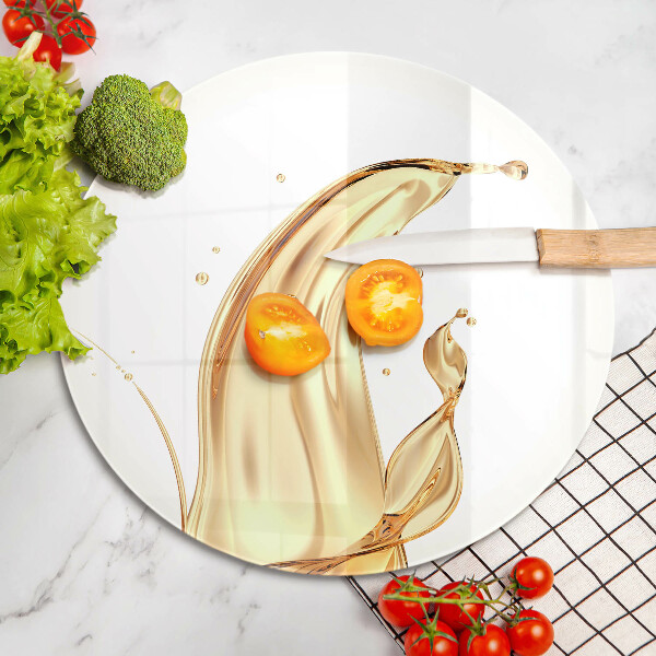 Kuchynská doska zo skla olivový olej