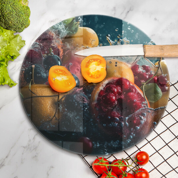 Kuchynská doska zo skla Ovocie vo vode