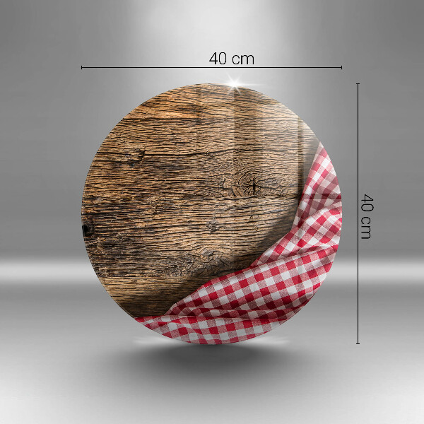 Kuchynská doska zo skla Drevený stôl