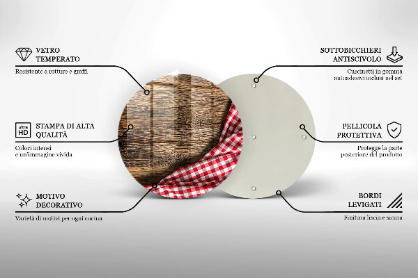 Kuchynská doska zo skla Drevený stôl