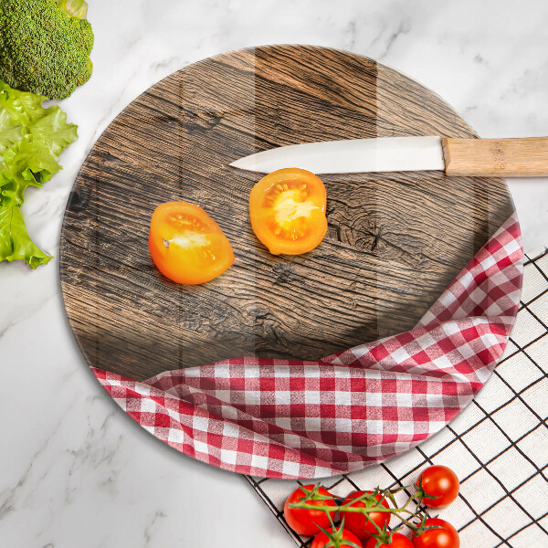 Kuchynská doska zo skla Drevený stôl