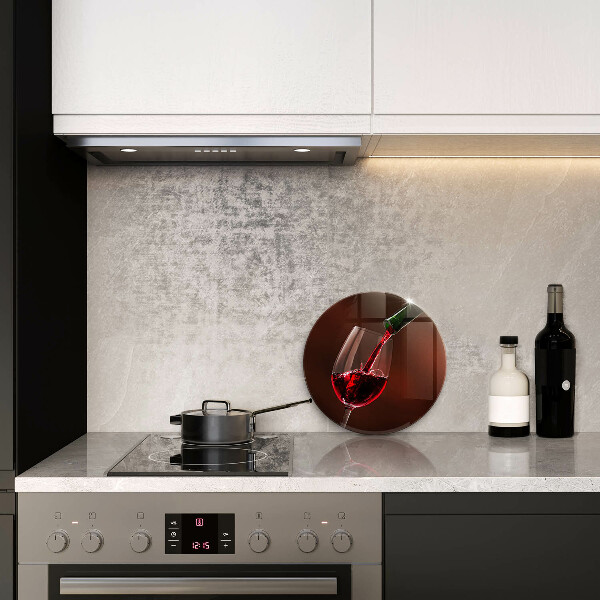 Kuchynská doska zo skla Pohár vína