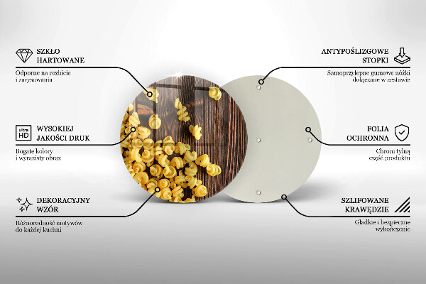 Kuchynská doska zo skla Cestoviny na stole