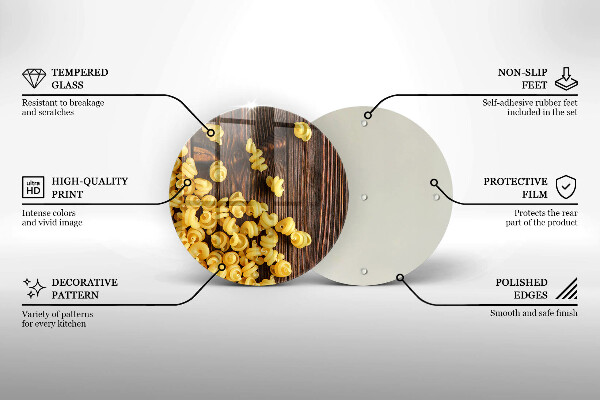 Kuchynská doska zo skla Cestoviny na stole