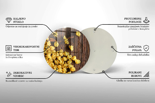 Kuchynská doska zo skla Cestoviny na stole