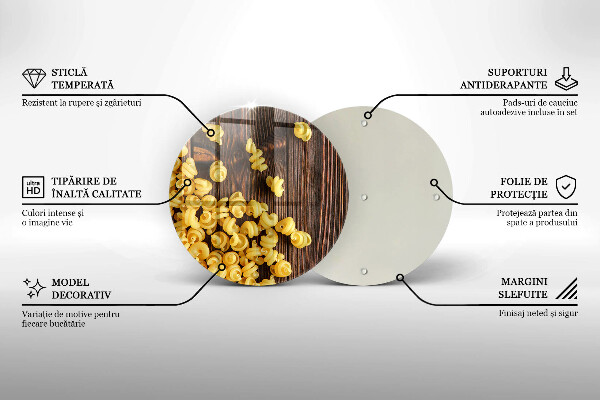 Kuchynská doska zo skla Cestoviny na stole