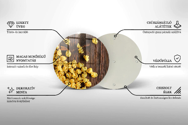 Kuchynská doska zo skla Cestoviny na stole