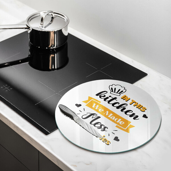 Kuchynská doska zo skla In this kitchen we made mess and memories