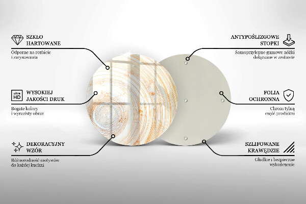 Kuchynská doska zo skla Textúra dreva