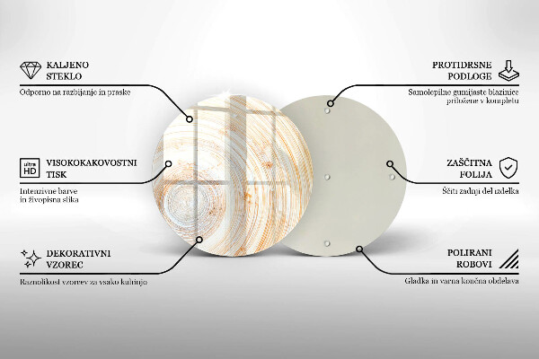Kuchynská doska zo skla Textúra dreva
