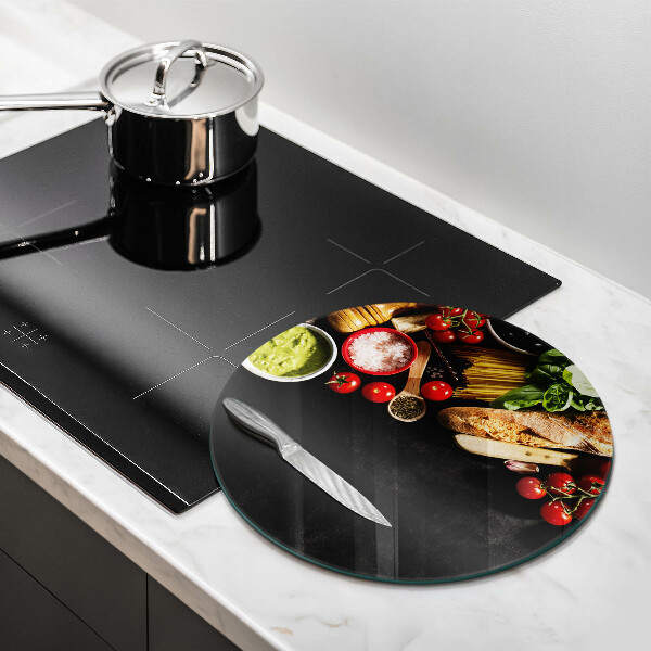 Kuchynská doska zo skla Talianske prísady a koreniny