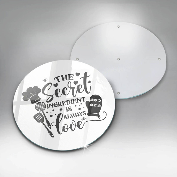 Kuchynská doska zo skla Nápis veta