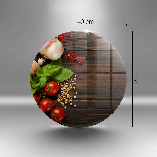 Kuchynská doska zo skla Zelenina na stole