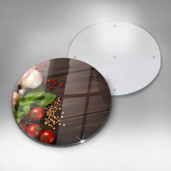 Kuchynská doska zo skla Zelenina na stole