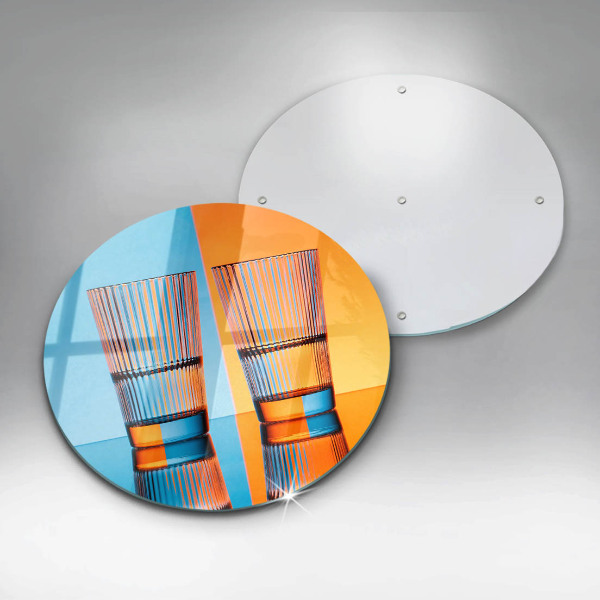 Kuchynská doska zo skla Dva poháre vody