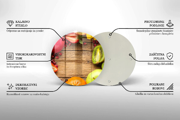 Kuchynská doska zo skla Čerstvé ovocie