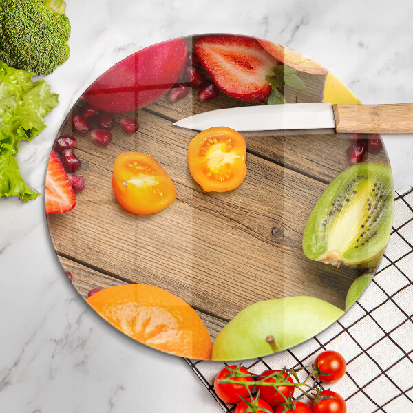 Kuchynská doska zo skla Čerstvé ovocie