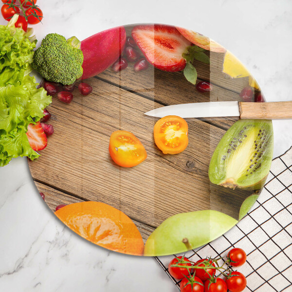 Kuchynská doska zo skla Čerstvé ovocie