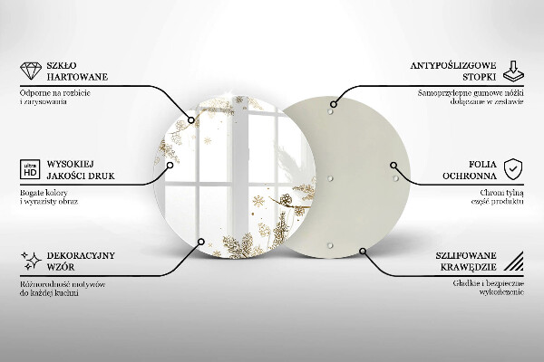 Kuchynská doska zo skla Zimné dekorácie