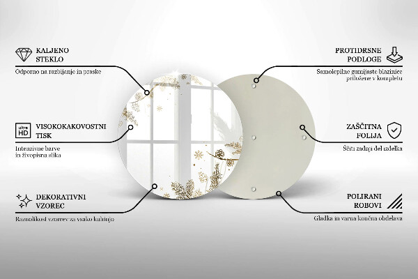Kuchynská doska zo skla Zimné dekorácie