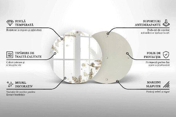 Kuchynská doska zo skla Zimné dekorácie