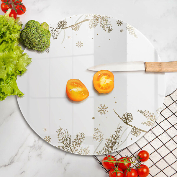 Kuchynská doska zo skla Zimné dekorácie