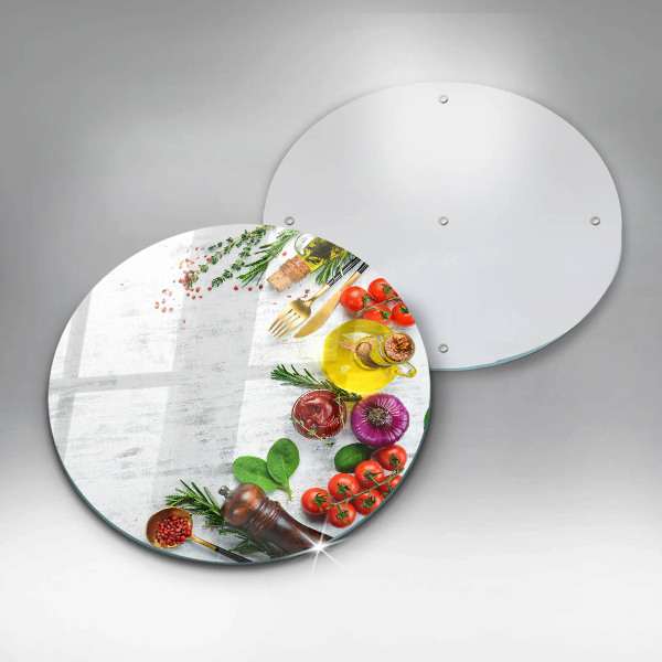 Kuchynská doska zo skla Zelenina a korenie