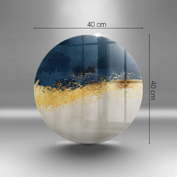 Kuchynská doska zo skla Zlatá abstrakcia