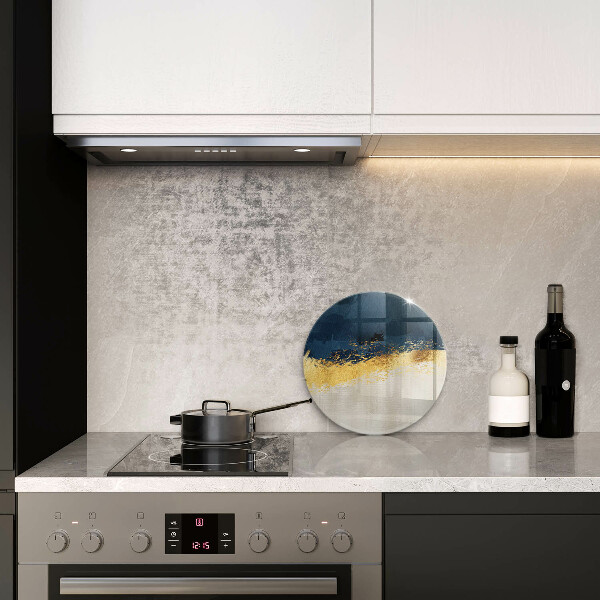 Kuchynská doska zo skla Zlatá abstrakcia