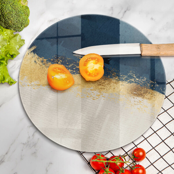 Kuchynská doska zo skla Zlatá abstrakcia