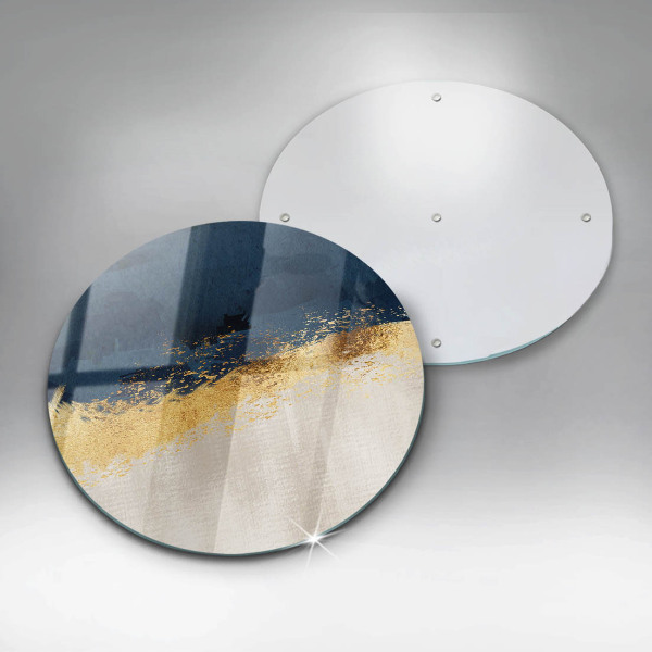 Kuchynská doska zo skla Zlatá abstrakcia