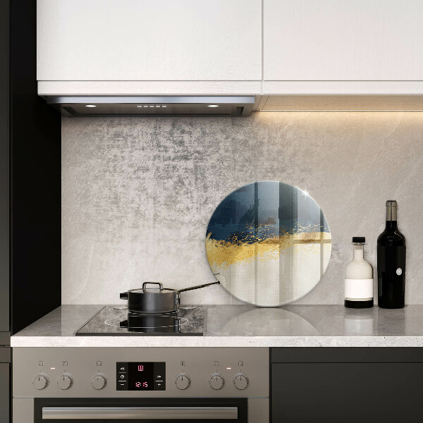 Kuchynská doska zo skla Zlatá abstrakcia