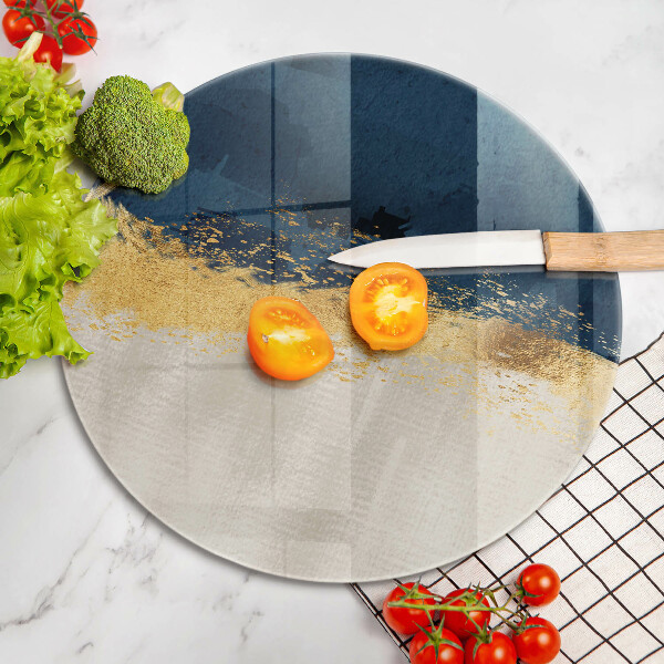 Kuchynská doska zo skla Zlatá abstrakcia