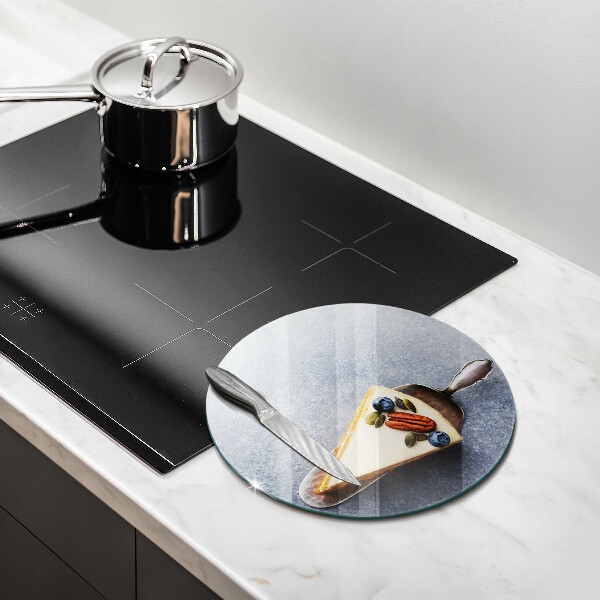 Kuchynská doska veľká zo skla Kúsok koláča