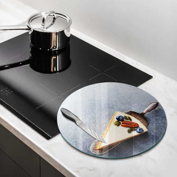 Kuchynská doska veľká zo skla Kúsok koláča